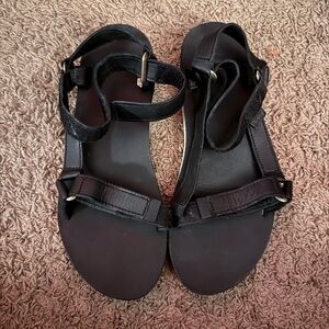 Teva Women's Black Sandals with Adjustable Straps